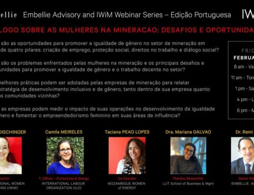Dialogo sobre as mulheres na mineração- Embellie x IWiM